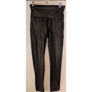 Spanx Faux Leather Leggings - Petite Large